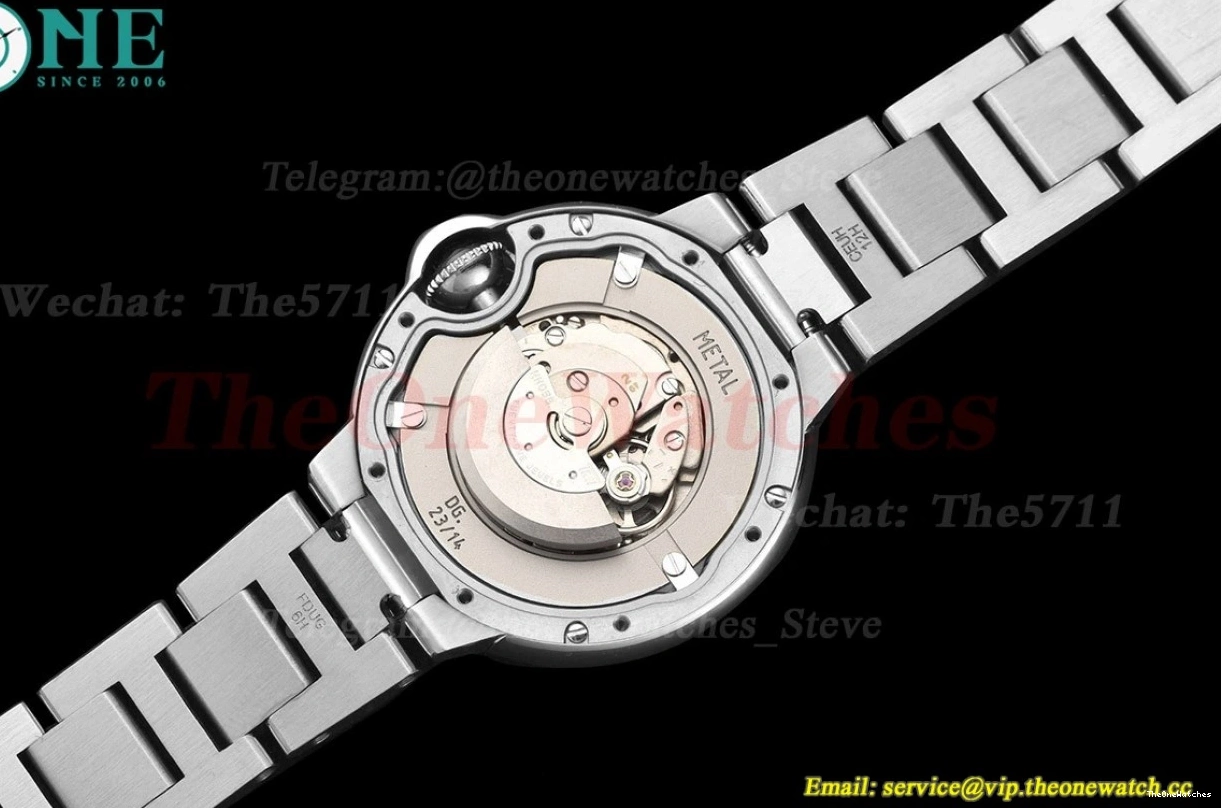 33mm NH05 Cartier Rmn De SS GDF SS Ballon Bleu Silver 0326